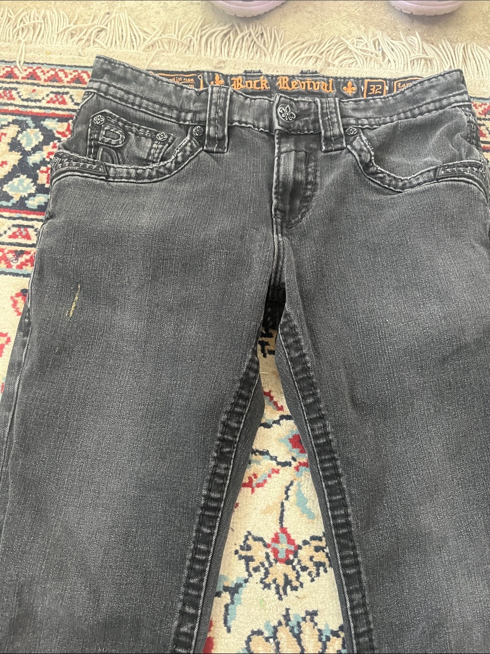 Rock Revival Women's Charcoal Boot Cut Jeans